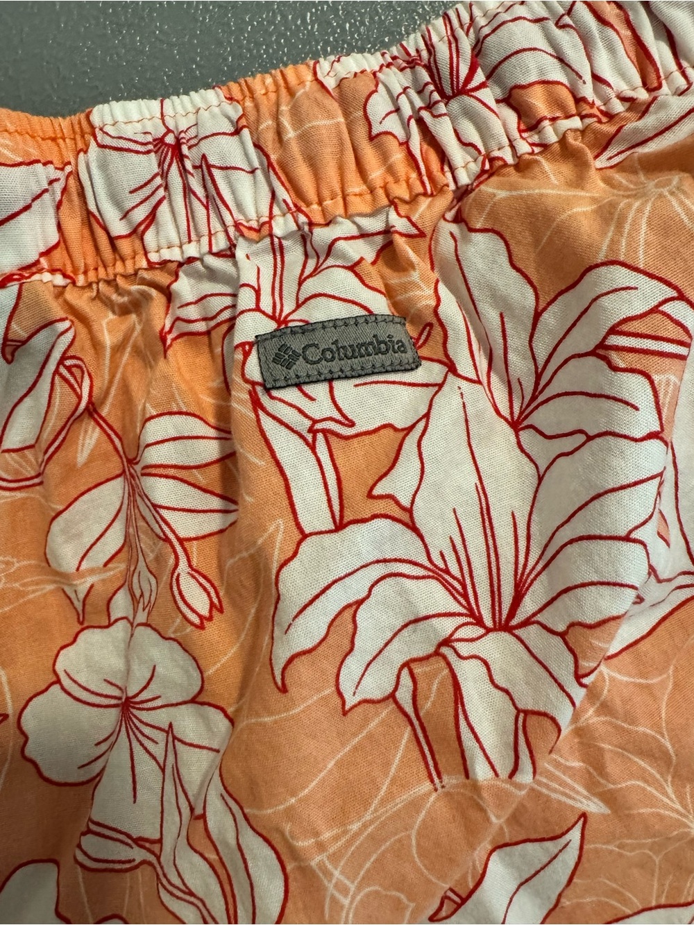 Columbia Floral 100% Cotton Athletic Hiking Shorts Small - Picture 4 of 9